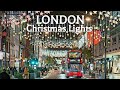 Walking in London 4K - London Christmas Lights in Mayfair - London Walking Tour 🇬🇧