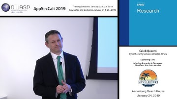 AppSecCali 2019 Lightning Talk - Inducing Amnesia in Browsers: the Clear Site Data Header