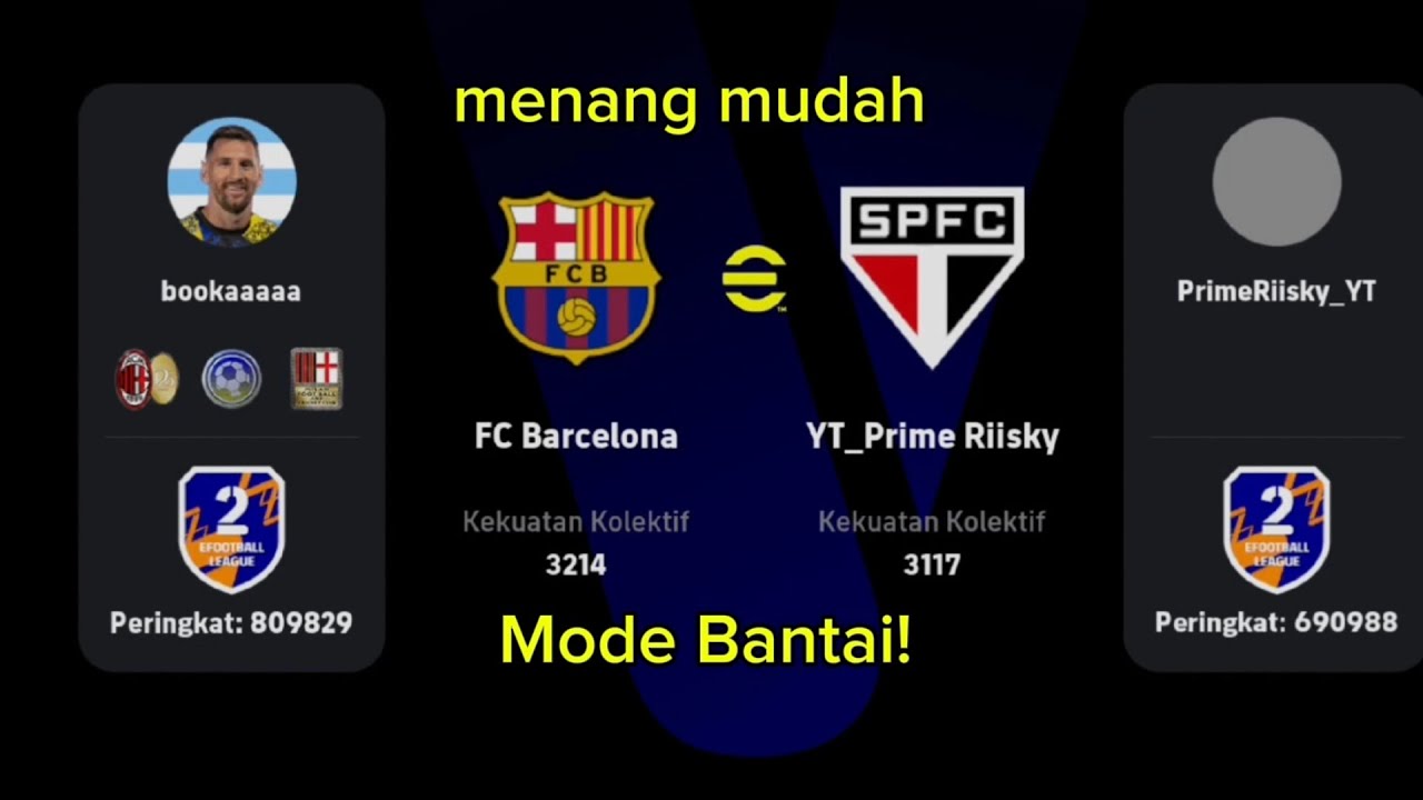 Big match:Cara Menang mudah                   Push Rank division