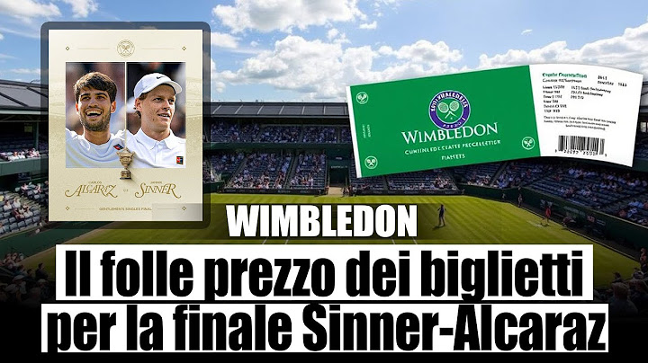 SINNER-ALCARAZ: THE INSANE COST OF TICKETS FOR THE WIMBLEDON FINAL. HOW MUCH DO THEY COST NOW?