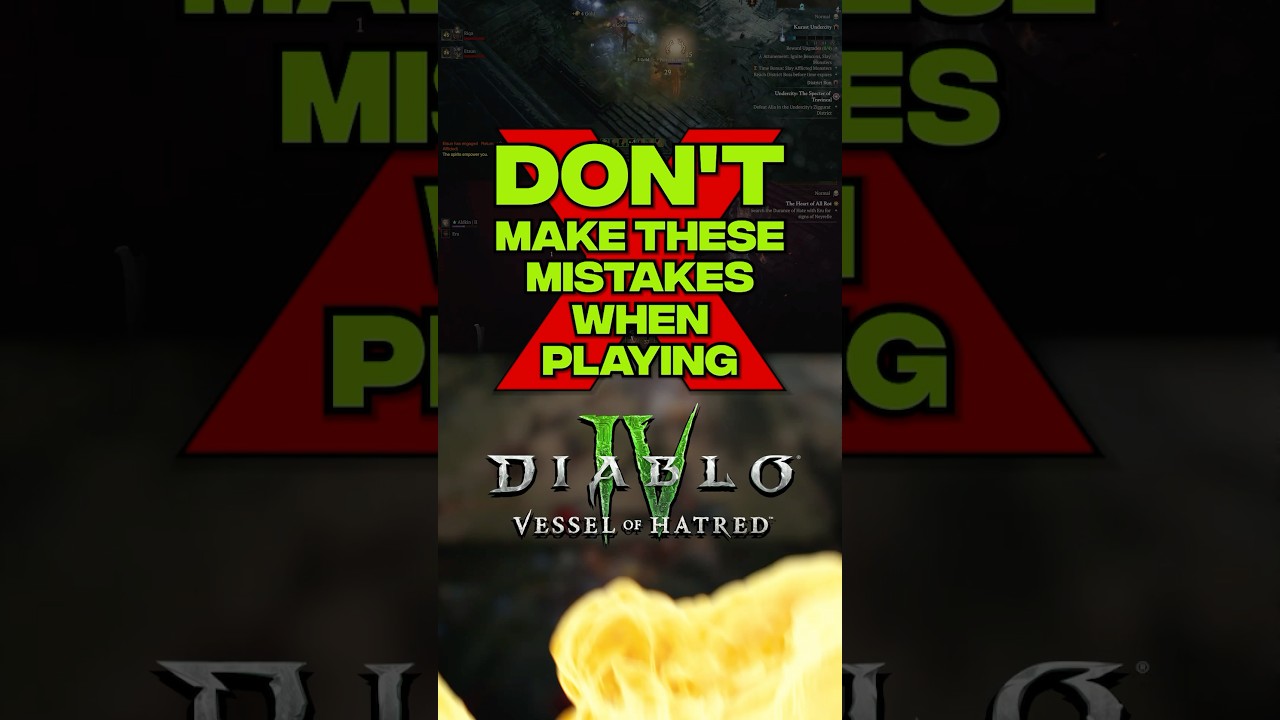 DON'T Make These Mistakes in Diablo 4 Vessel of Hatred