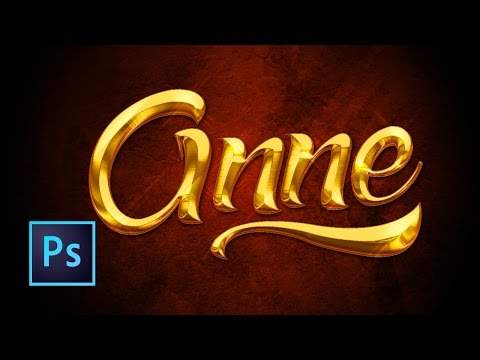 Photoshop Tutorial | Gold Text Effect