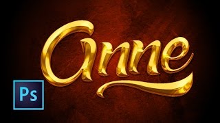 Photoshop Tutorial | Gold Text Effect