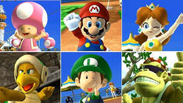 Mario Super Sluggers - All Character Home Runs