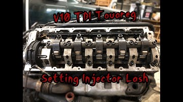 V10 TDI setting up injector lash