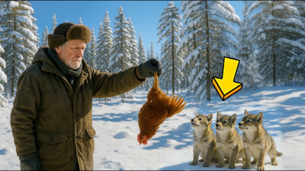 Дед с РУЖЬЁМ пошёл искать ВОЛЧИЦУ, что ВОРОВАЛА кур... И увидел её ИСТОЩЁННЫХ волчат и..