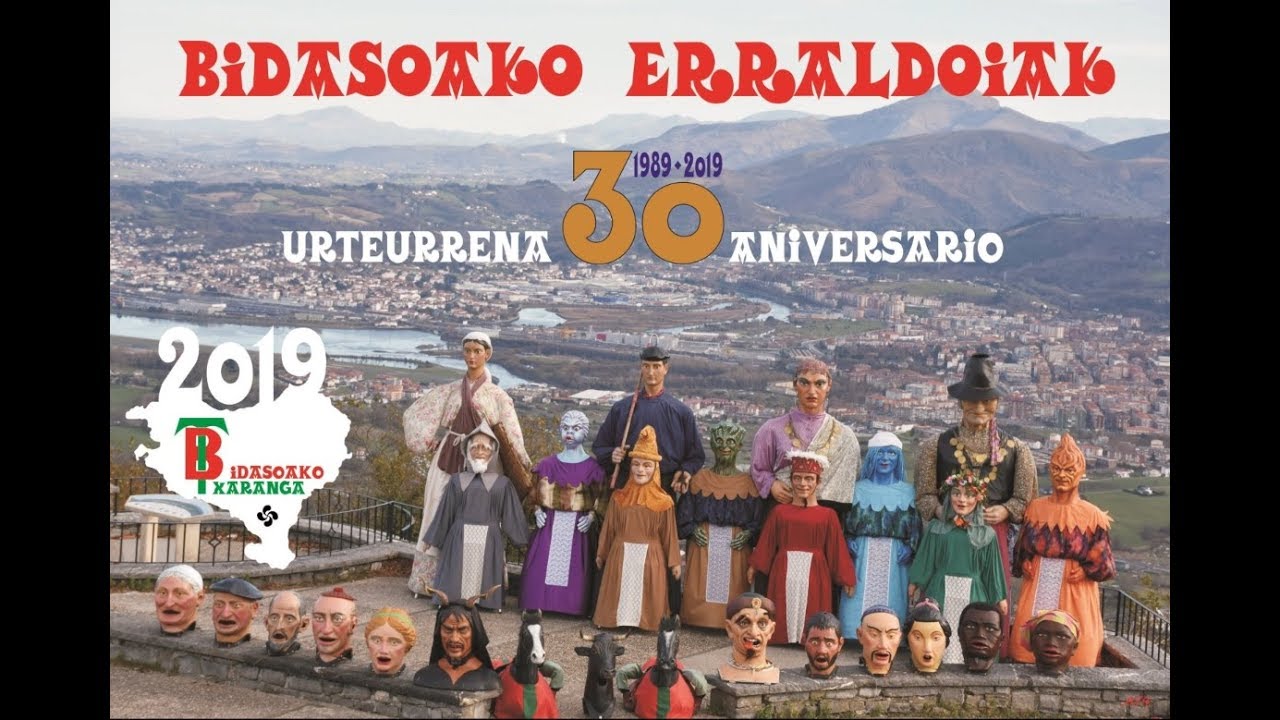 Bidasoako Erraldoiak. Calendario 2019 - 30 Aniversario