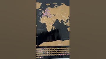 *My scratch world map. Countries: languages progress. Flags: postcrossing.com postcard collection