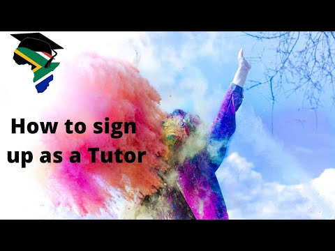 My-Tutor: How to sign up as a tutor.