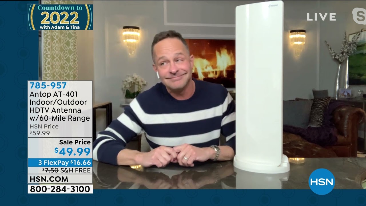 Antop AT401 HDTV Indoor/Outdoor Antenna with 60Mile Rang...