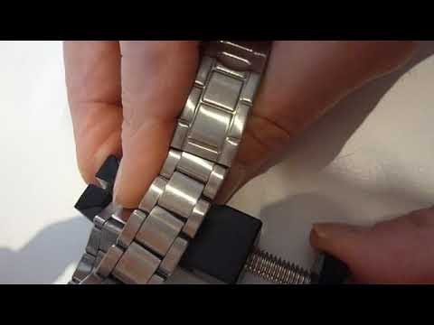 How to remove the links of the watch straps. Tutorial to shorten or  lengthen a watch - YouTube