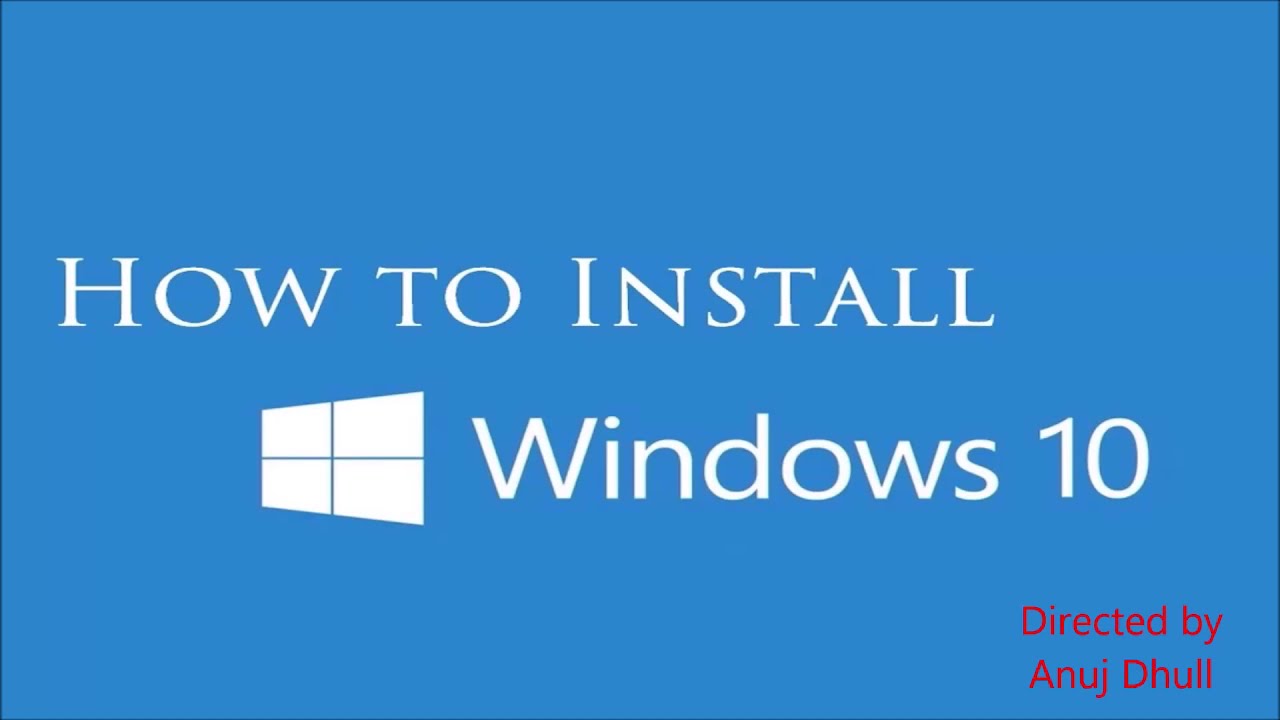 install windows 10 step by step in hindi - YouTube