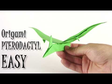 折り紙プテラノドン恐竜 ペタノドン恐竜の紙を作る方法 Youtube