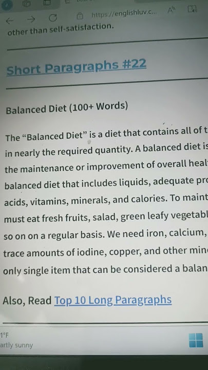 Balance diet 🥦🍎🥗🍌 speech #speech  #balanceddiet
