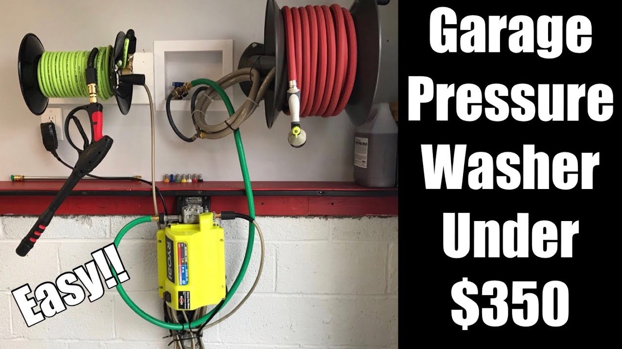 Custom Mounted Pressure Washer in Your Garage for Cheap! Easy DIY