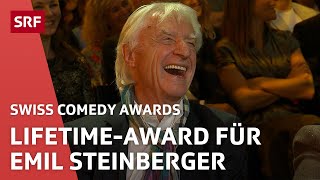 Emil Steinberger erhält den Lifetime-Award bei den Swiss Comedy Awards