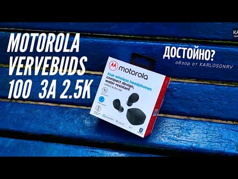 TWS наушники от Motorola? - Moto VerveBuds 100 - крутая гарнитура за 2500р - обзор