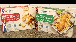 Fremont Fish Market ALDI Fish & Chips Traditional British Style Cod & Scottish Beer-Battered Haddock