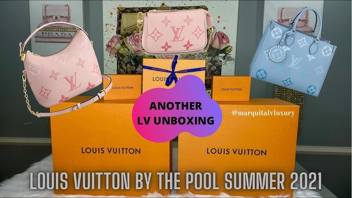 Louis Vuitton Marshmallow Bag By The Pool Empreinte Giant Monogram Safron  Cream