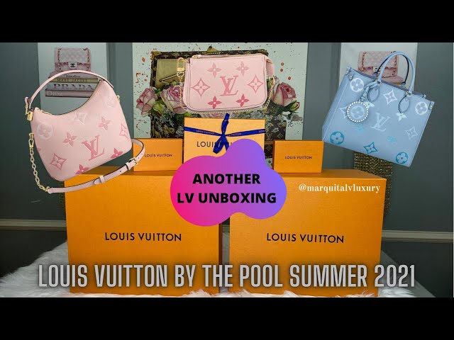 Louis Vuitton, Bags, Louis Vuitton Empreinte Monogram Giant By The Pool Marshmallow  Hobo Pm Bouton