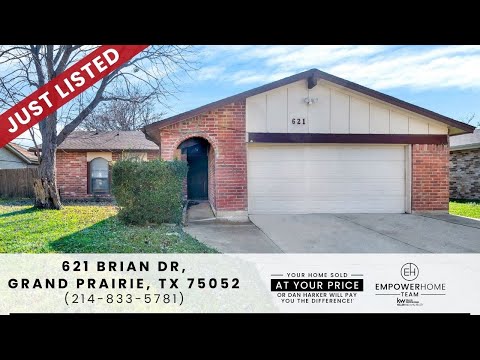 621 Brian Drive, Grand Prairie, TX home video tour
