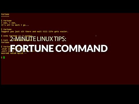 How to use the fortune command