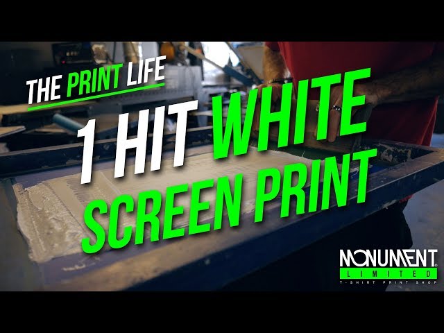 How to Screen Print | 1 Hit White Plastisol Screen Printing