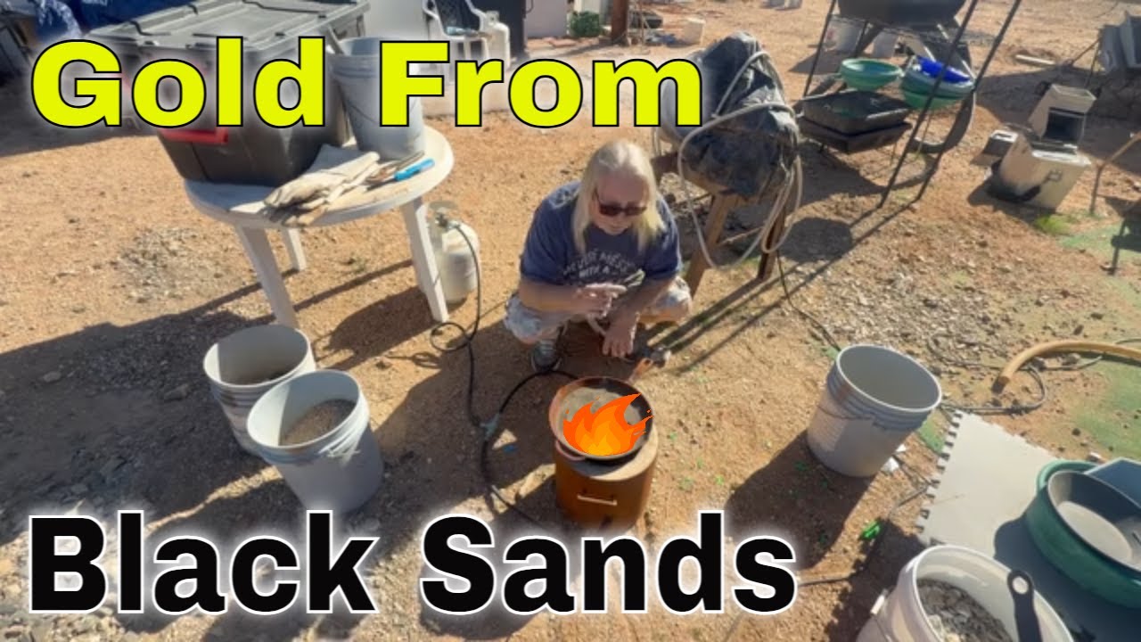 Дробление черных песков высвобождает больше золота, чем вы думаете.