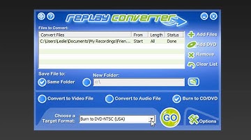 Media Converter - Replay Converter - Convert all your downloaded audio/video files.