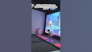 Jump out of the fun and play interactive projection games  #kids #interactive #immersive#fun #jump