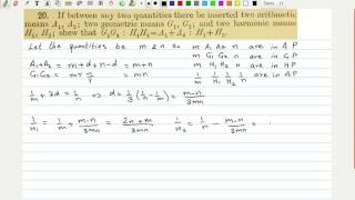 Hall & Knight Higher Algebra Chap 6A Prob 20