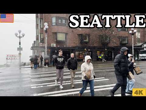 ❄️ Seattle’s First Snow 2026: A 4K 60fps Winter + Rain Wonderland Walk 🌨️ | @Chyfum | March 13th