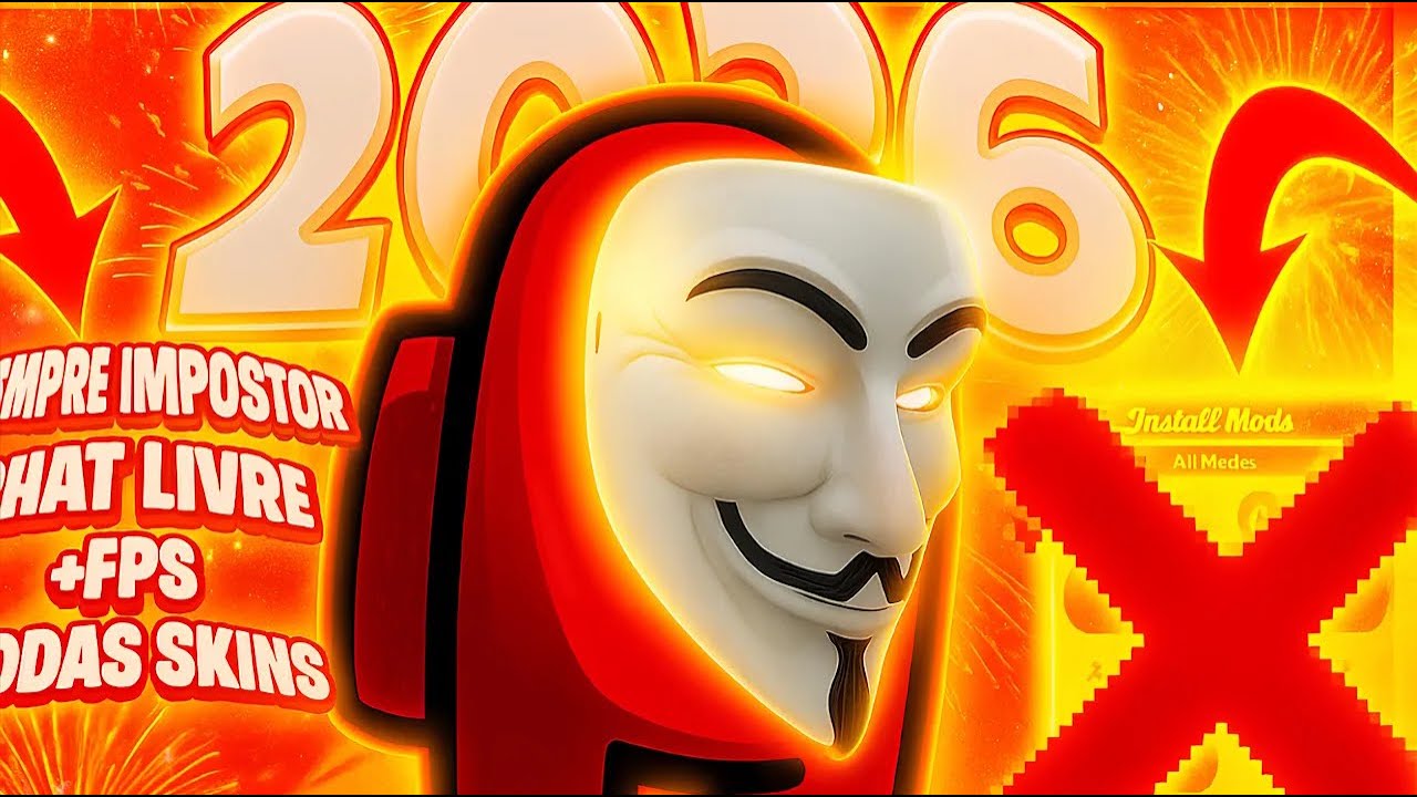 AMONG US MOD MENU 2026 NOVO UPDATE 😱+ESTRELAS GRÁTIS +CHAT LIVRE + SEMPRE IMPOSTOR! .2026.19.3