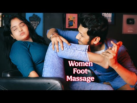 Stress Relief Massage For Women | Foot Massage and Finger Cracks | Body Pain Relief | Moral Of ASMR