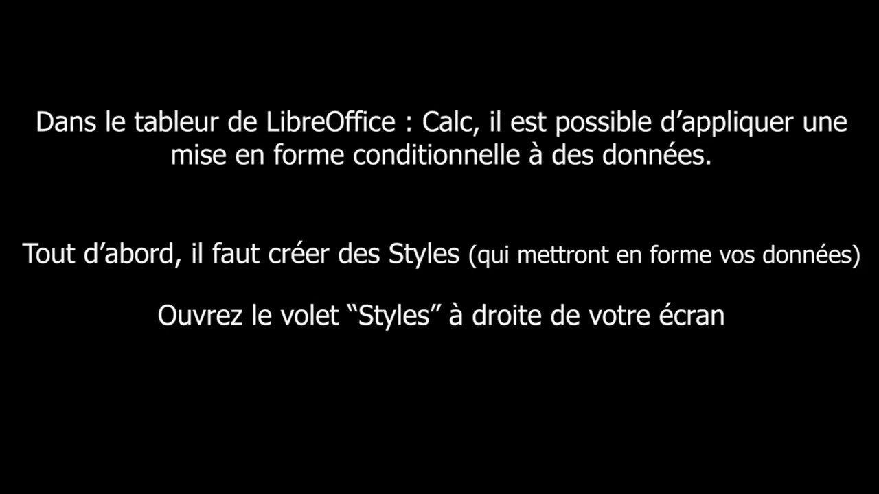 Mise en forme conditionnelle - LibreOffice Calc - YouTube