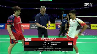 [BWF] MS1 - Finals｜SHI Yu Qi (CHN) vs A.S.GINTING (INA) H/L | Thomas Cup Finals 2024