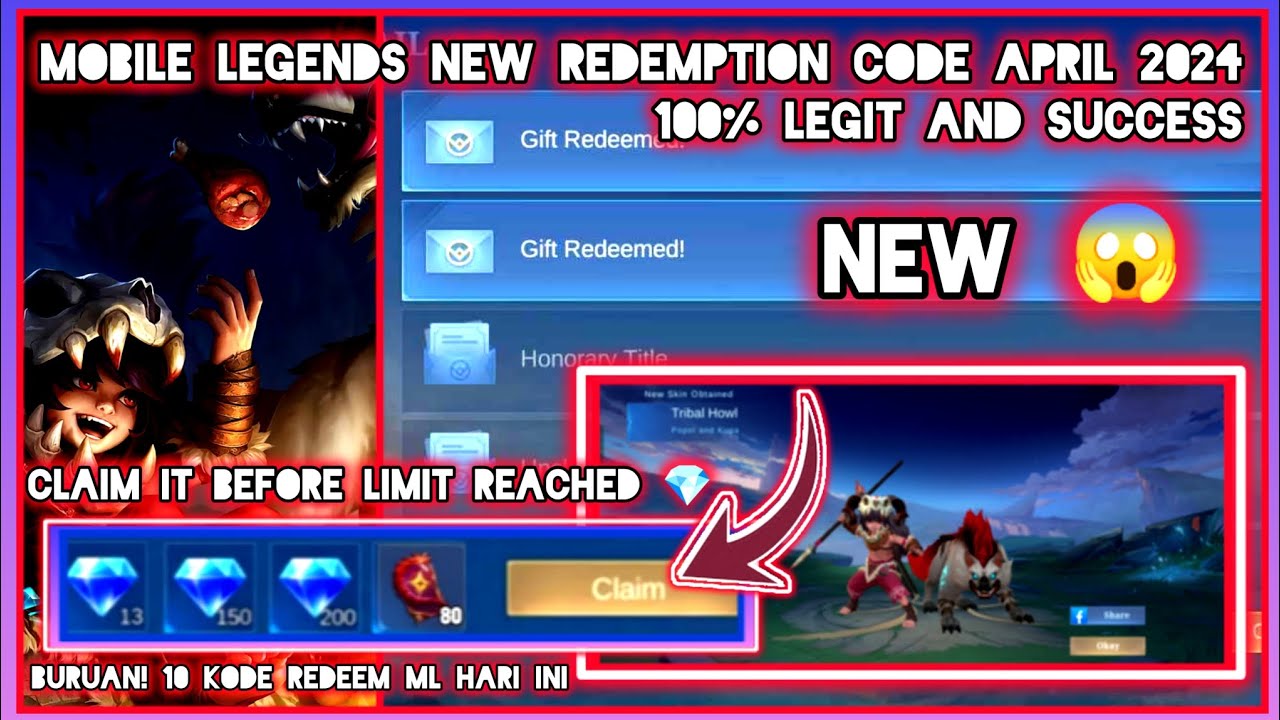 Mobile Legends Redeem Codes April 23 2024 - Claim your free permanent ...