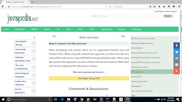 What is Contract First Web Services? | javapedia.net