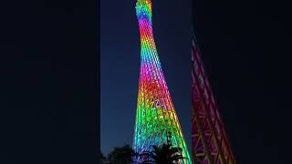广州塔:中国最美塔楼!震撼夜景!