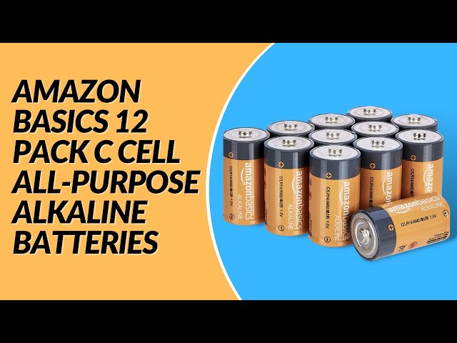 Amazon Basics 12 Pack C Cell All Purpose Alkaline Batteries