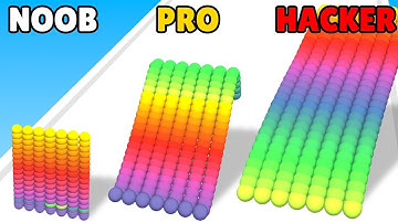 NOOB vs PRO vs HACKER in Canvas Jump