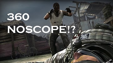 CS GO AWP Trick Shot - 360 Noscope!