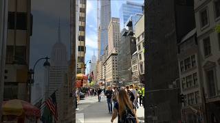 New York City 4K 🇺🇸 | Busy Fifth Avenue Walk with Empire State View | NYC Street Vibes!#shorts