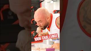 MAN ATTEMPTS 40 LBS OF ICE CREAM #crazy #nationalicecreamday #shorts