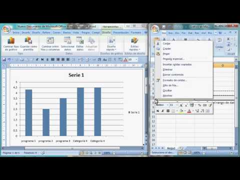 insertar gráficos de estadísticas en Word