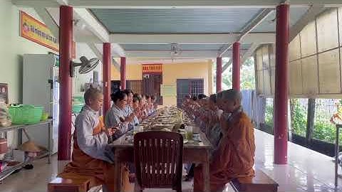 Nghi thức Quá đường trước khi dùng cơm chánh niệm | Khóa tu Một ngày An lạc| @binhyenradio7 #khoatu