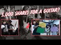 5,000 shares for a guitar?