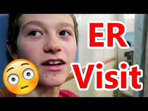 Staples in his Head!Emergency Room Visit