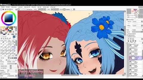 Shade and Render #2 - Paint tool SAI (TIMELAPSE)