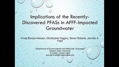 Implication of PFAS Precursors at AFFF Impacted Si...